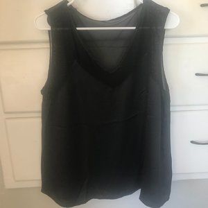 Black Mesh Strap Tank